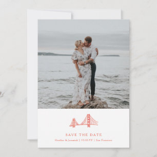 Save The Date Bay Bridge Photo Enregistrer la date