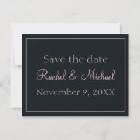 Beau bleu et rose Enregistrer la date