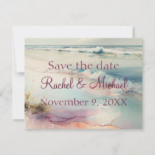 Save The Date Beau océan Sauvez la date