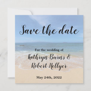 Save The Date Belle plage de Hawaiian sauvez la date