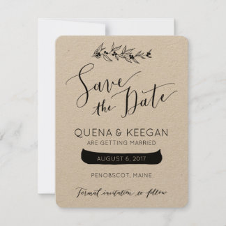 Save The Date Berry et canoë Enregistrer la date