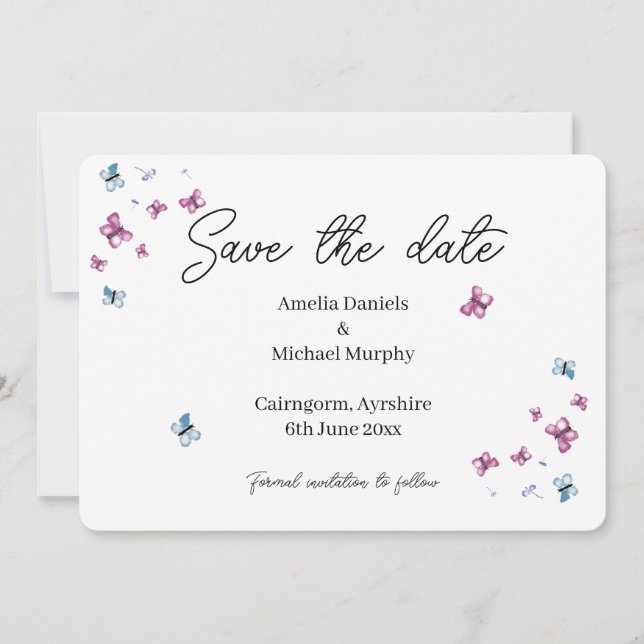 Save The Date Beurre Délicat Enregistrer La Date (Devant)