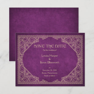 Save The Date Bibliothèque Livre Bourgogne Geek Mariage littérai