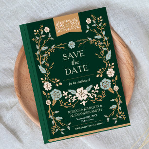 Save The Date Bibliothèque vintage Enregistrer la date
