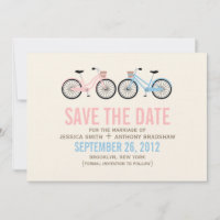 Bicyclettes Son et ses mariage Sauvez la date