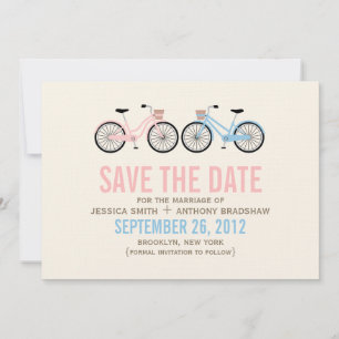 Save The Date Bicyclettes Son et ses mariage Sauvez la date