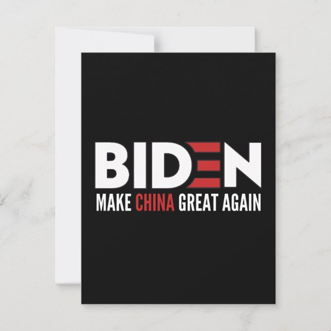 Save The Date biden Make China Great Again (Devant)