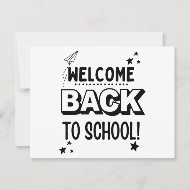Save The Date Bienvenue au retour à l'école ! (Devant)