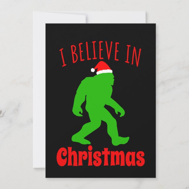 Save The Date Bigfoot drôle je crois en Noël     (Devant)