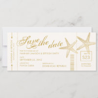 Billet d'avion Gold Starfish Boarding Pass