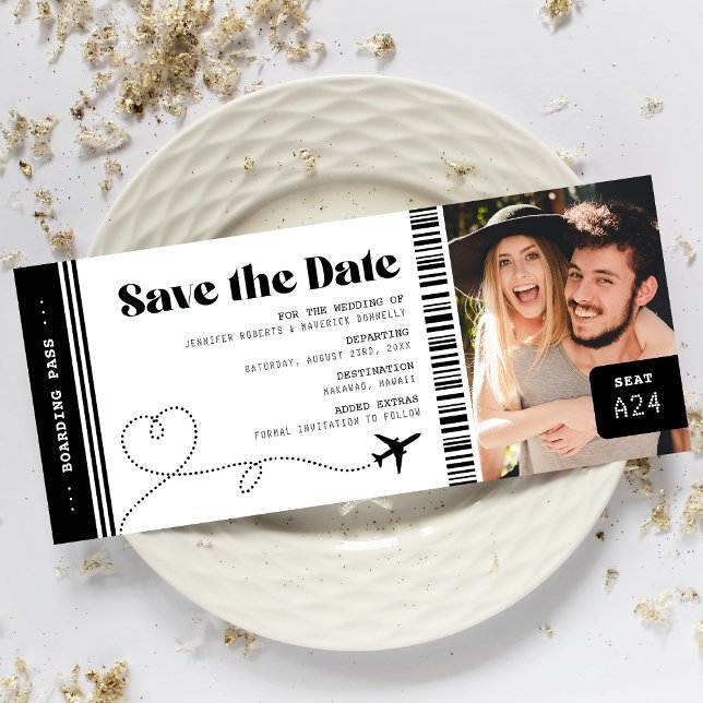 Save The Date Billet de Planche Date à Sauvegarder (Créateur téléchargé)