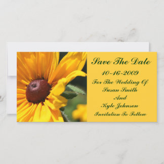 Save The Date Black Eyed Susan Floral Mariage Enregistrer La Dat