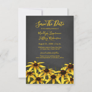 Save The Date Black Eyed Susan mariage