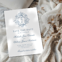 Blason Monogramme Régence Vintage Mariage Non Phot