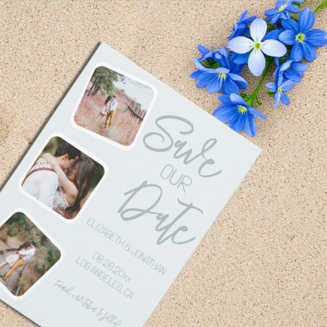 Save The Date Bleu côtier (Créateur téléchargé)