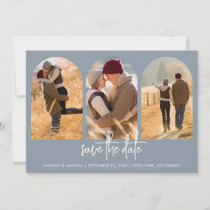 Save The Date Bleu Dusty moderne