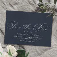 Bleu Marine | Simple Elegant Vintage Script Mariag