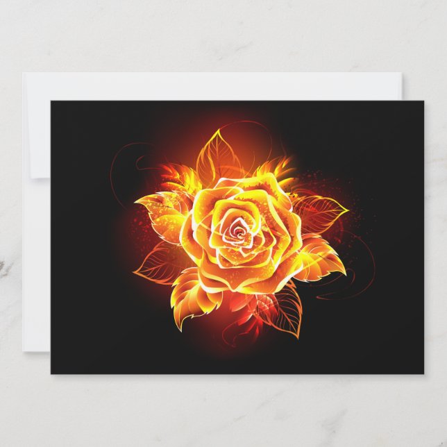 Save The Date Blooming Fire Rose (Devant)