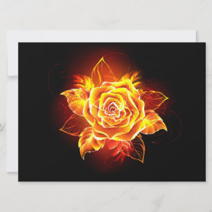 Save The Date Blooming Fire Rose
