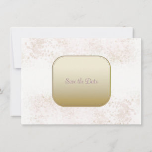 Save The Date Blush Flush et Or Sauvegarder La Date
