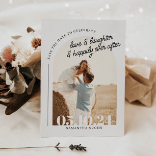Save The Date Boho Arch Photo moderne