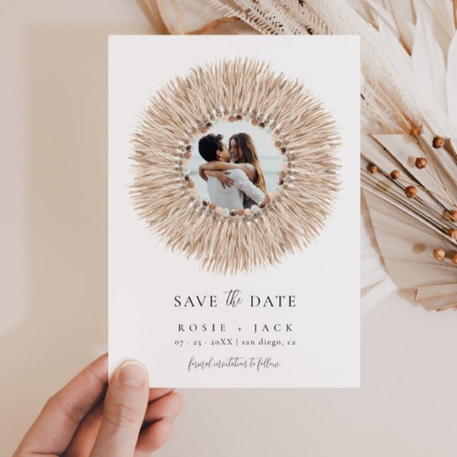 Save The Date Boho Beach Enregistrer la date (Créateur téléchargé)