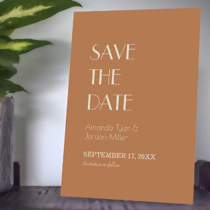 Save The Date Boho Deco d'automne Mariage en terre cuite