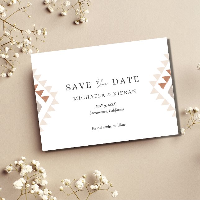 Save The Date Boho Desert Mariage Photo (Créateur téléchargé)