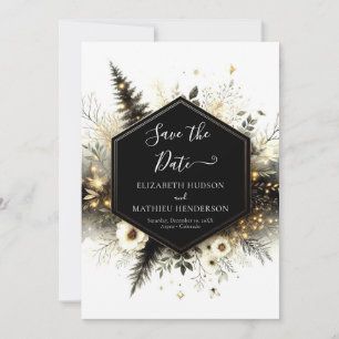 Save The Date Boho Editable Enchanted Forest Mariage