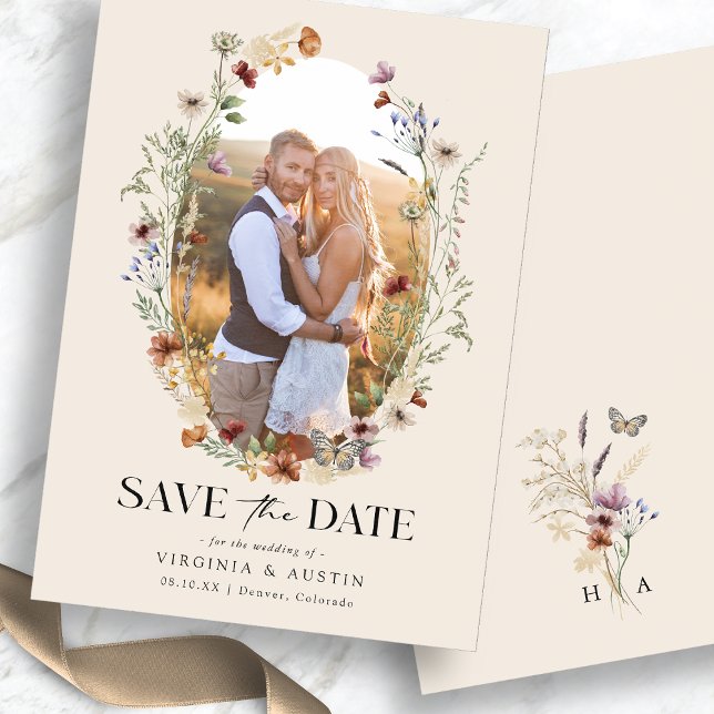 Save The Date Boho Floral Enregistrer La Date (Boho Floral Save The Date
)