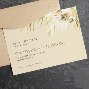 Save The Date Boho mariage pampas herbe mariage moderne