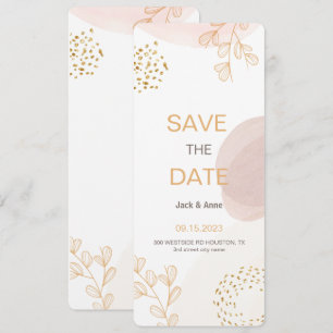 Save The Date Boho Moderne Minimaliste Économisez La Date
