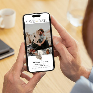 Save The Date Boho Photo Wedding Enregistrer la date