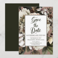 Boho Rustique Dusty Rose Floral Bouquet