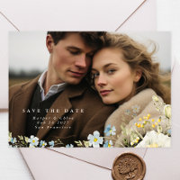 Boho Simple Elegant Wild Flower Mariage