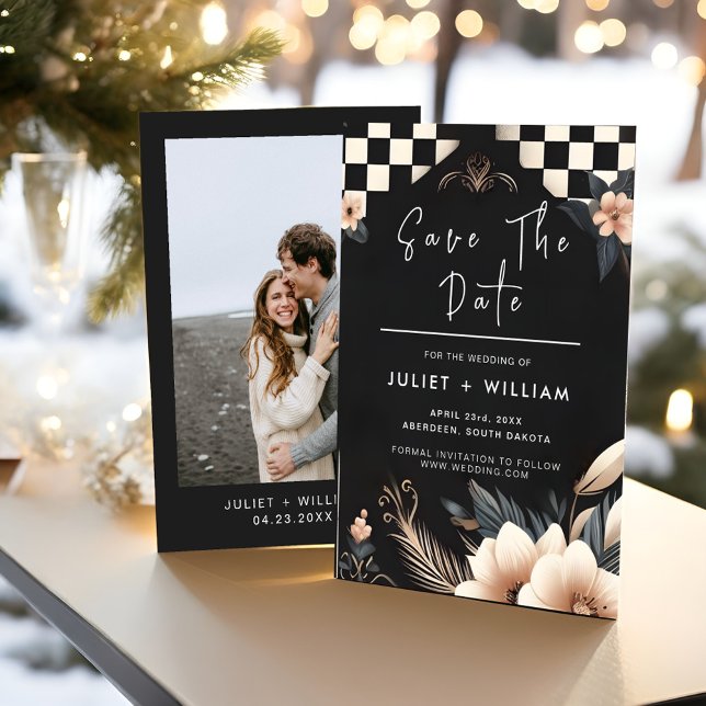 Save The Date Boho Studio Creative Illustrated Mariage (Créateur téléchargé)