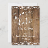 Bois Brown rustique avec défilement Enregistrer la