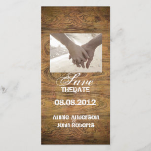 Save The Date Bois de grange Rustic Country cowboy Mariage