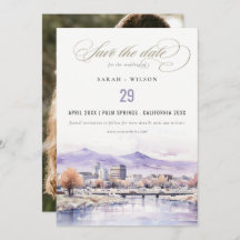 Boise, Idaho Watercolor Landscape Photo Wedding