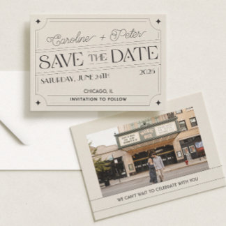 Save The Date Boîte d'allumettes "Sauvez la date" inspirée des o