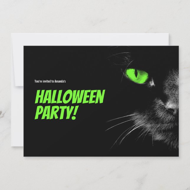 Save The Date Bonjour Darkness Green Eyes Halloween (Devant)