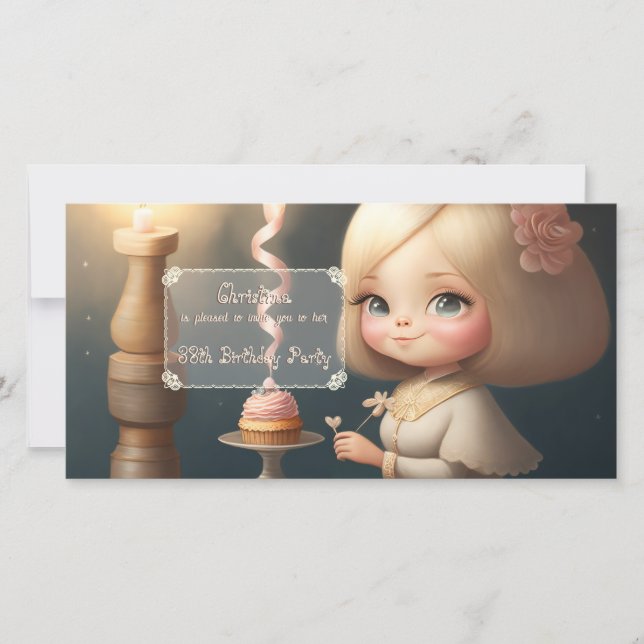 Save The Date Bonne fille anniversaire 01 (Devant)