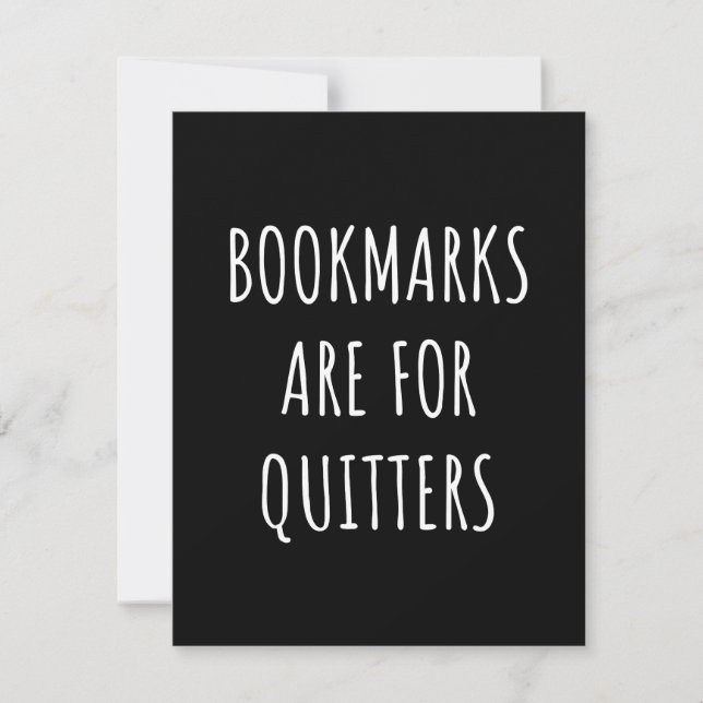 Save The Date Bookmarks Are for Quitters (Devant)