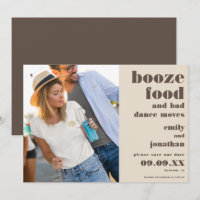 Booze Food Bad Dance Moving Photo crème brun