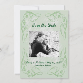 Save The Date Bordure Abstraite de l'arceau de Kale Enregistrer