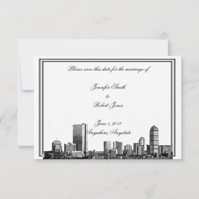 Save The Date Boston Destination Wedding Enregistrer la date (Devant)