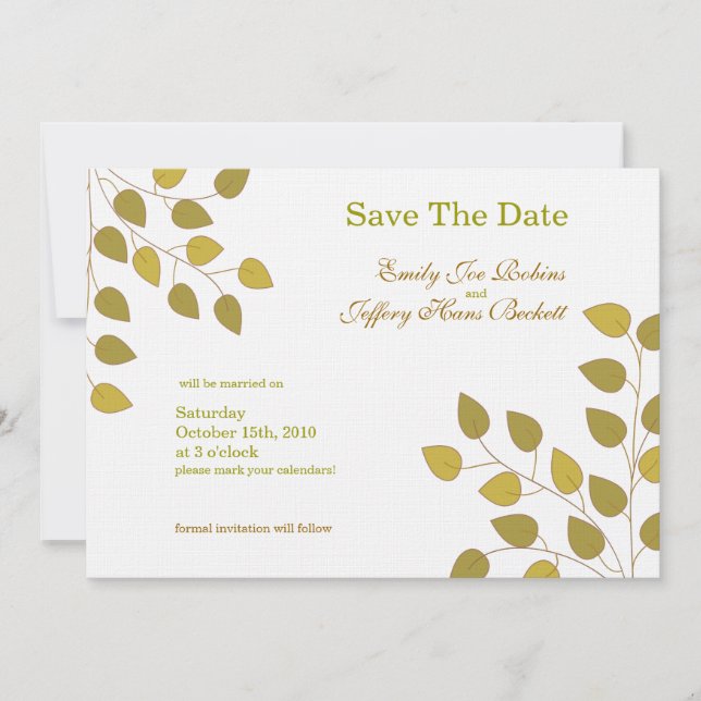 Save The Date Botega (Devant)