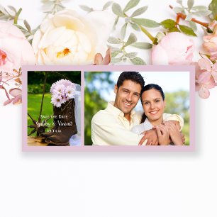 Save The Date Botte de cowboy de maroquinerie rustique Sauvez la