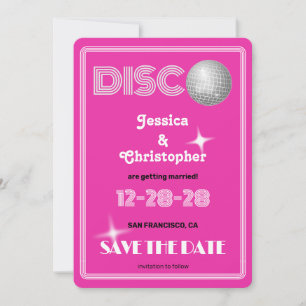 Save The Date Boule DISCO - Magenta Super
