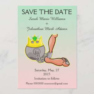 Save The Date Boule et chaîne personnalisables Enregistrer la da